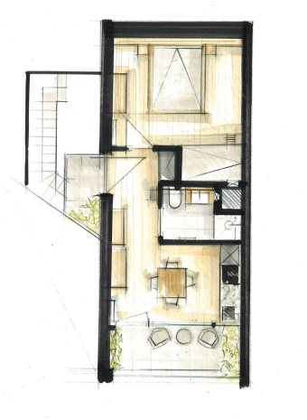 Floor plan Accommodation | haus urban B&B | Apartment Schwarzhorn