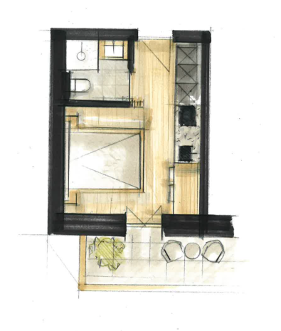Floor plan Accommodation | haus urban B&B | Apartment Weißhorn